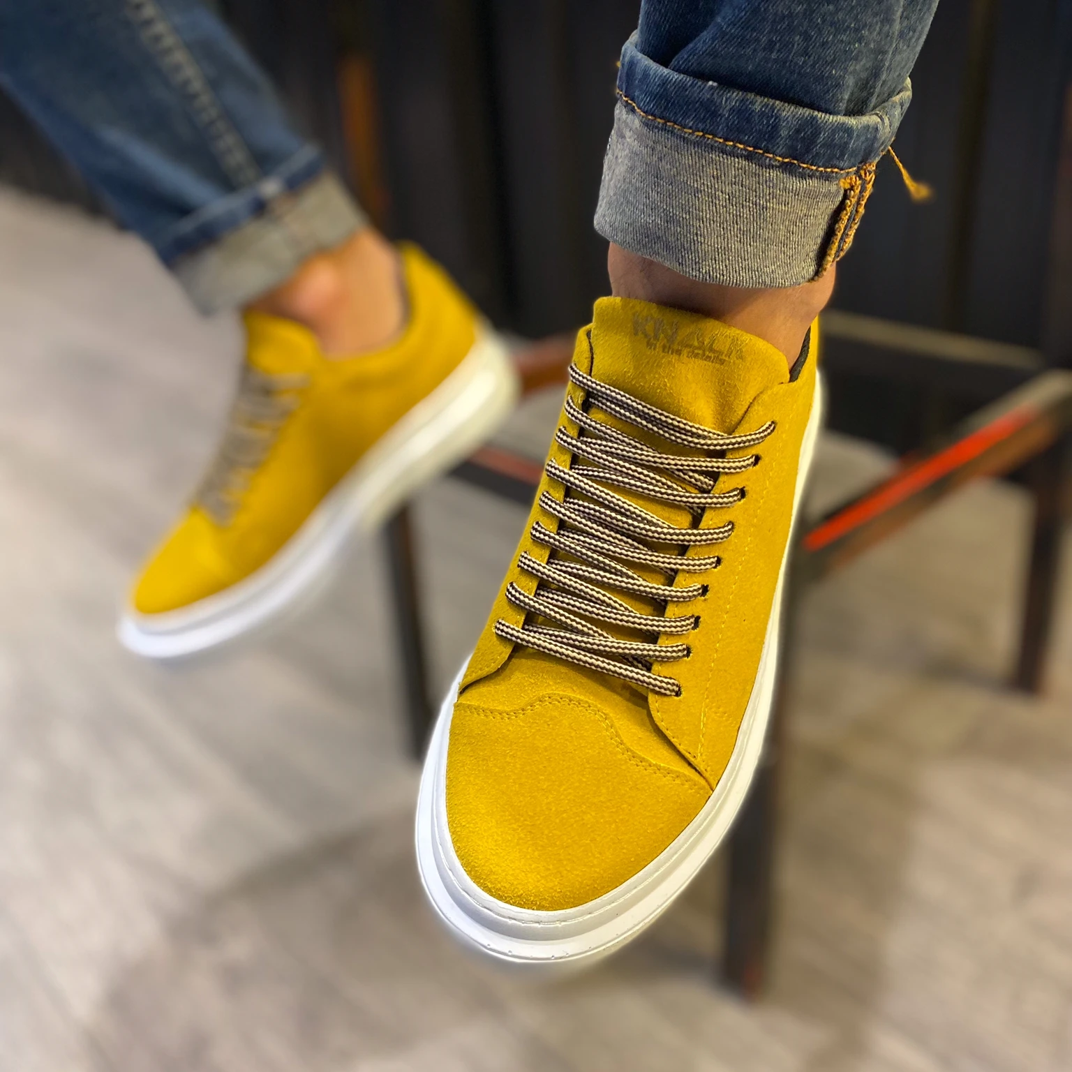 

Daily Sports Men's Summer Winter New Model Comfortable Sole Street Walking High Base Suede Shoes - KN421
