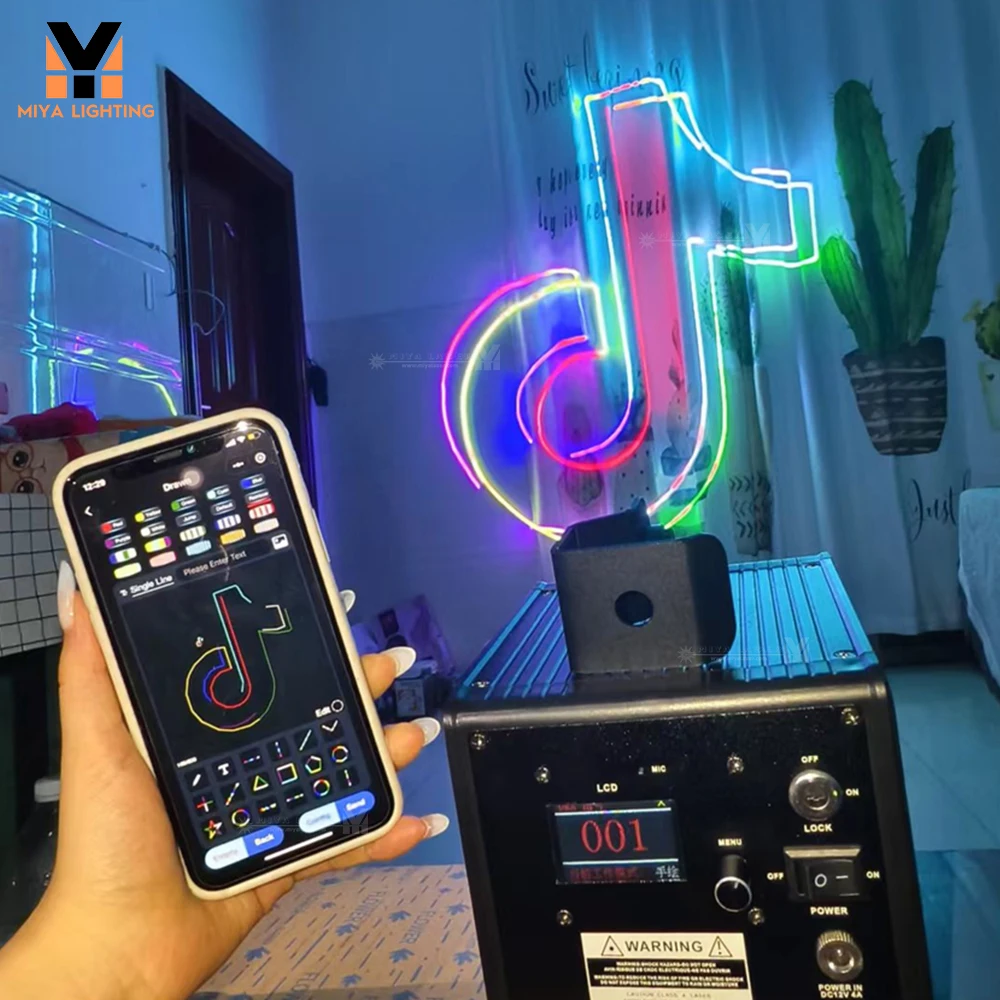 LaserCube Bluetooth app control Series | Android &amp ios Мини портативный Батарея Редактирование текста