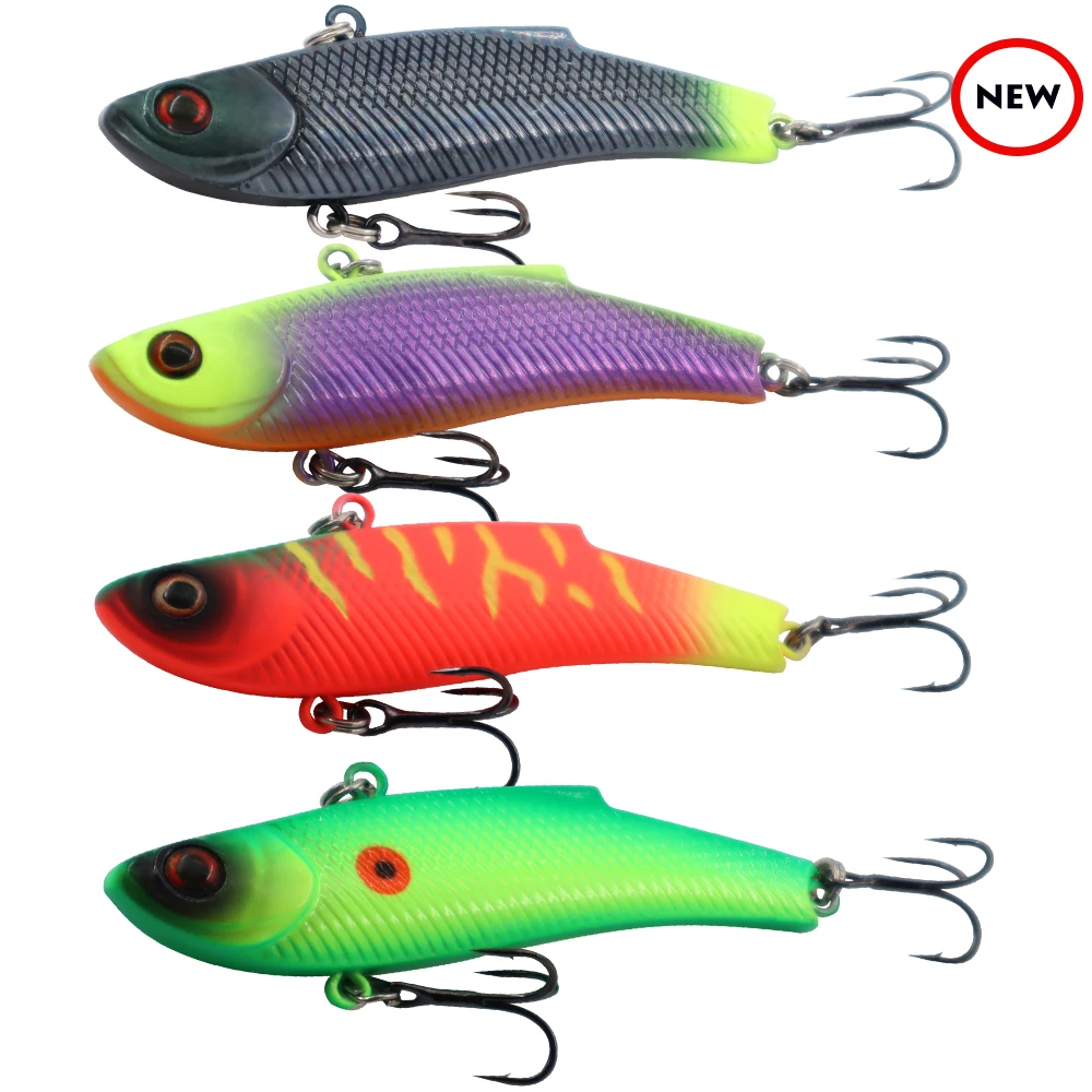 ESFISHING Quality Hard Bait DEFO VIB 70mm15g Pike Winter Ice Fishing Lure Tackle Sinking Icsa Artificial Wobblers Free Shipping