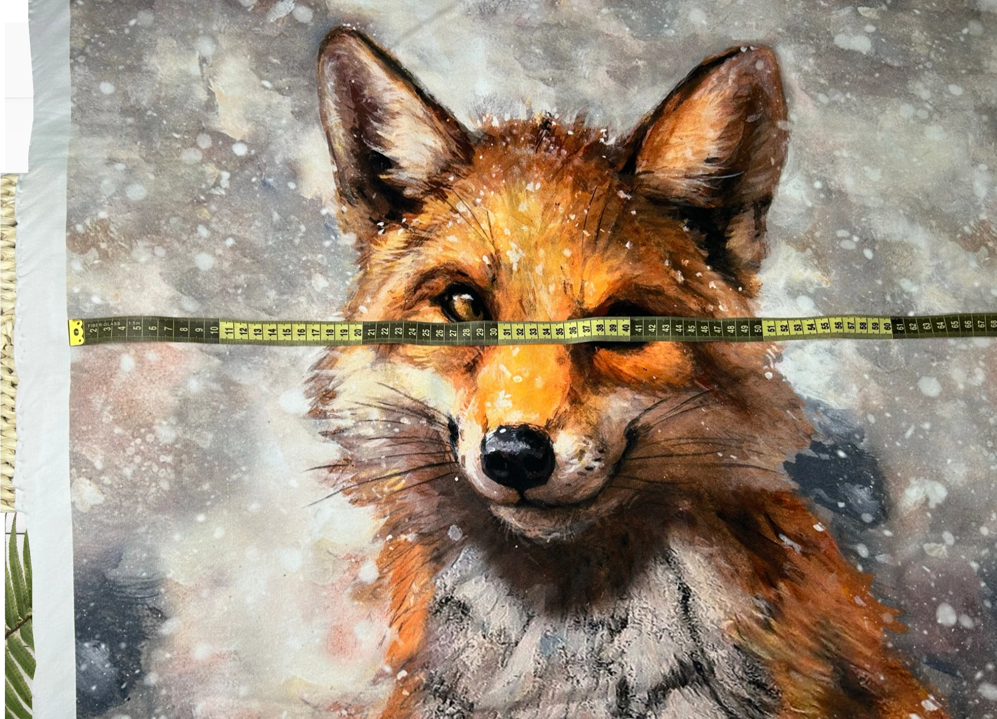 Ткань для шитья Трикотаж футер 2-н петля КУПОН Лис (отрез 180см* 80см+- 5 см) - купить по