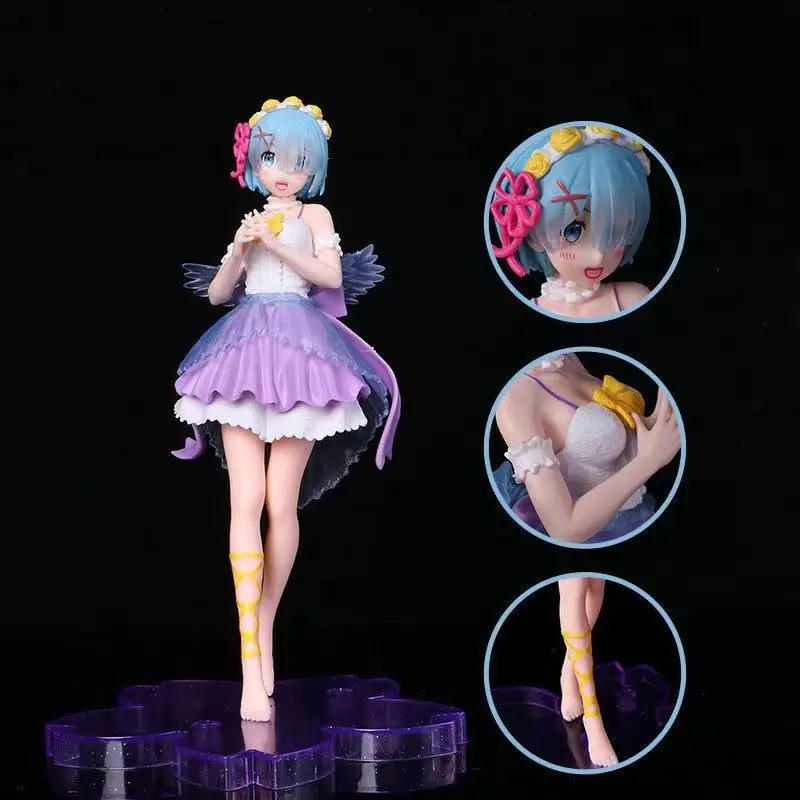 

Anime Characters Hatsune Miku Maid Rem Rem Rem Re: Hatsune Rem From Zero to Another World Kawaii Girl Dress Action Figure