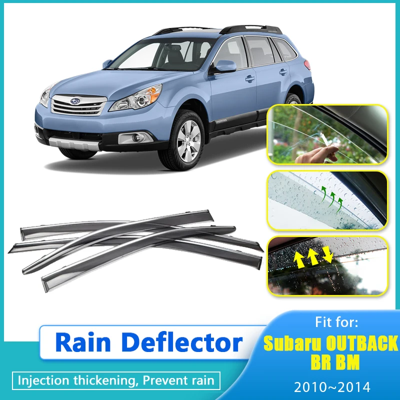 

Rain Deflector For Subaru OUTBACK BR BM 2010 2011 2012~2014 MK5 Car Windabweiser Window Visor Cover Guard Antirain Chuvento Sun