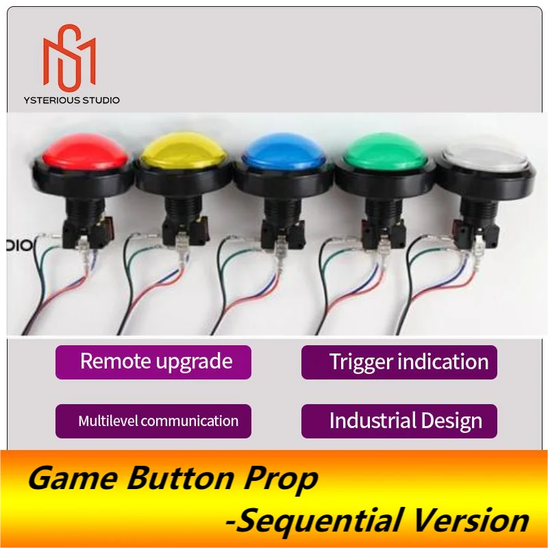 Secret room escape game mechanism props Electronic puzzle superb 1987 GY with light game button Sequential trigger unlock