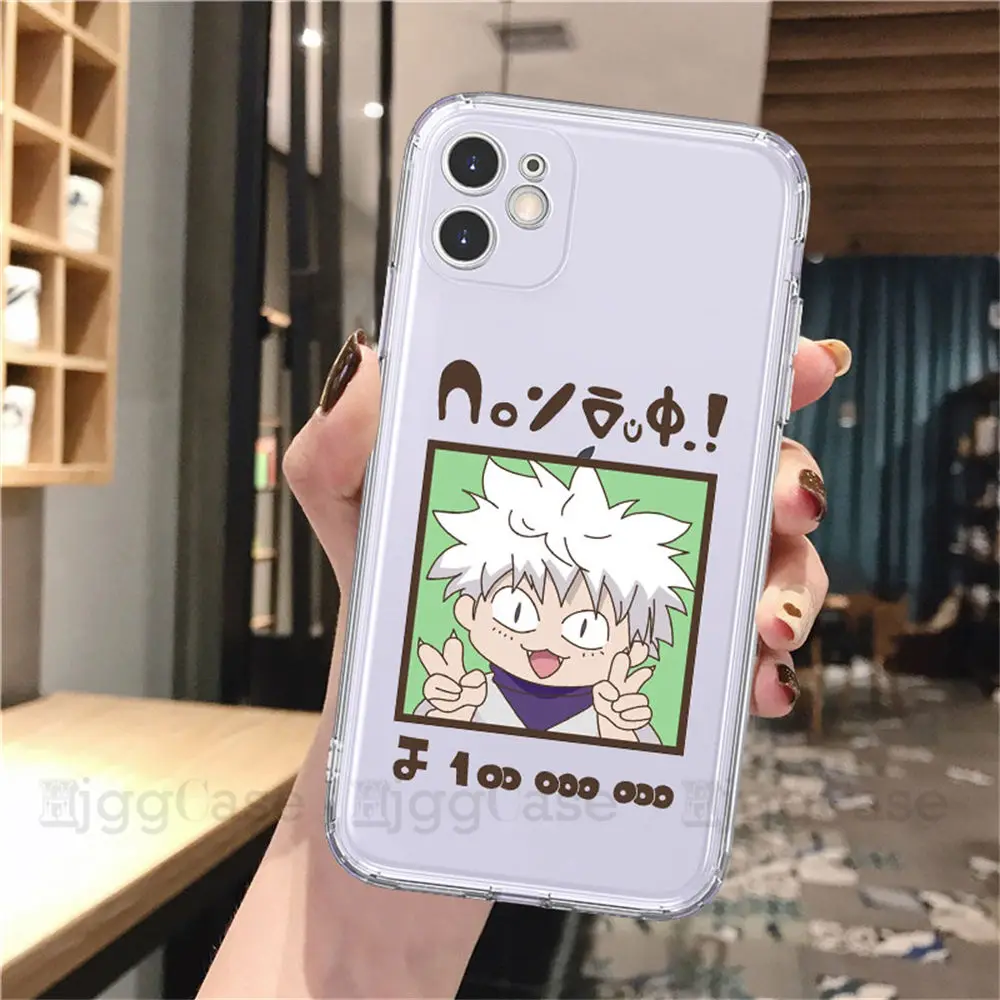 Матовый Силиконовый чехол Hunter X Для iPhone 11 12 13 Pro XR XS MAX SE 2020 7 8 Plus HXH прозрачный мягкий