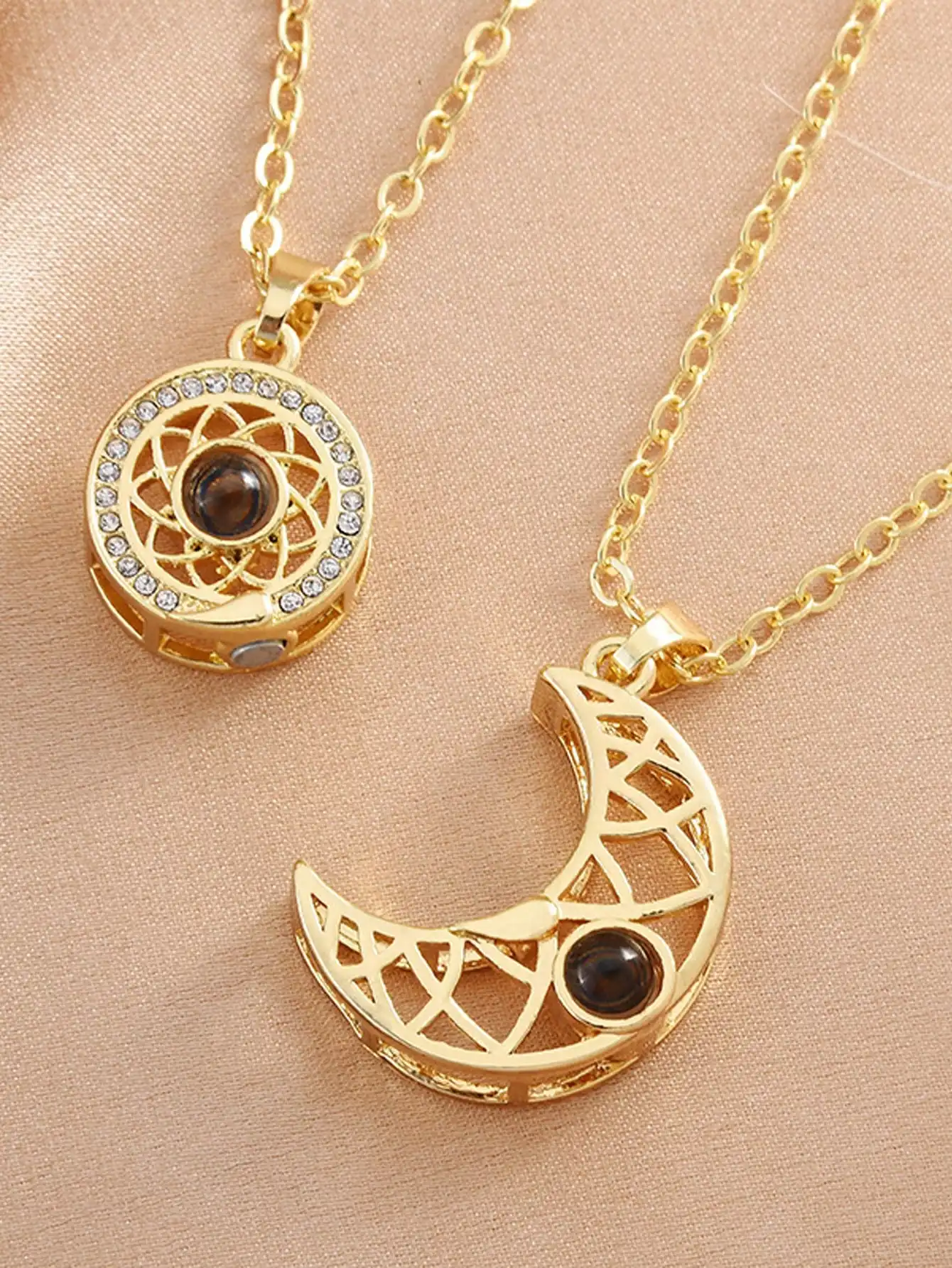 Ожерелье из нержавеющей стали для пары 2 шт.