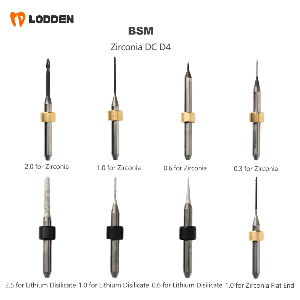 BSM Стоматологические лабораторные фрезы для циркония литий-дисиликатное