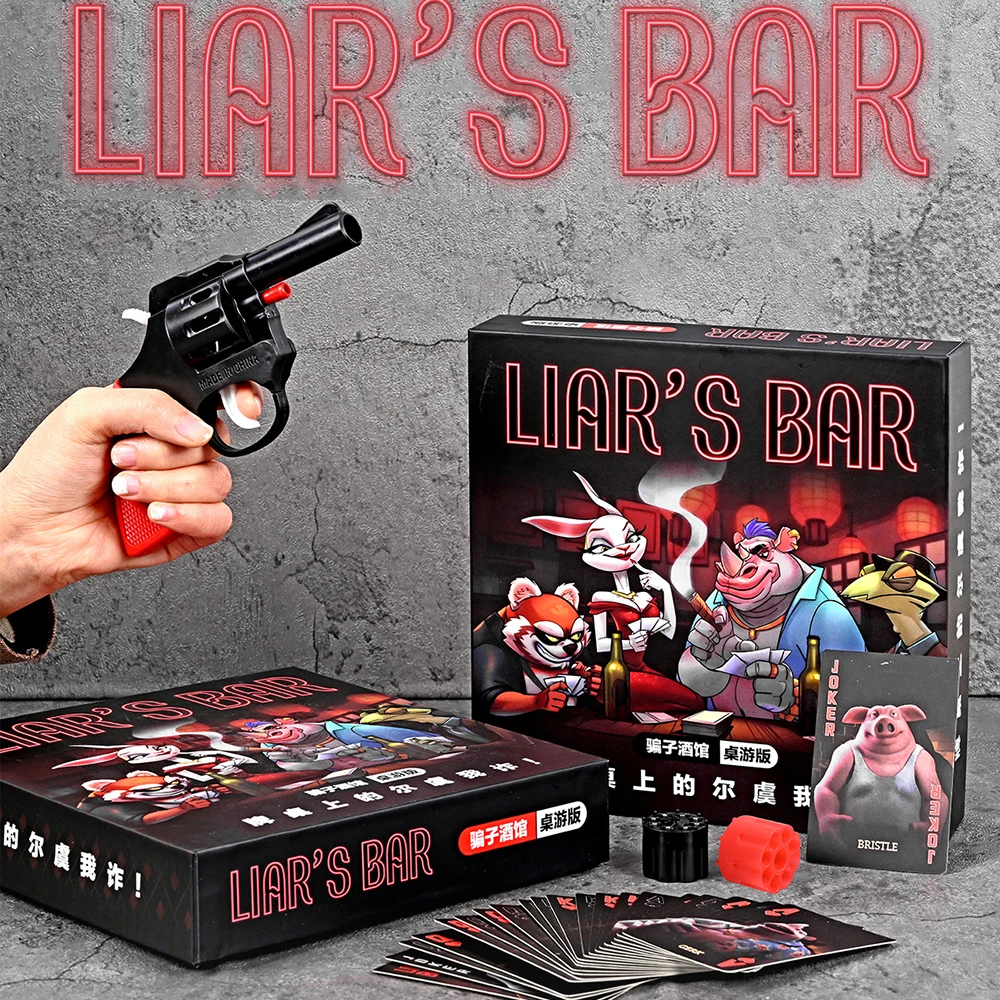 Фото Барный стол Liars, Card iq, настольная доска для четырех человек, многопользовательская доска, портативная карта для социального дедукции, настольные игры для взрослых №2
