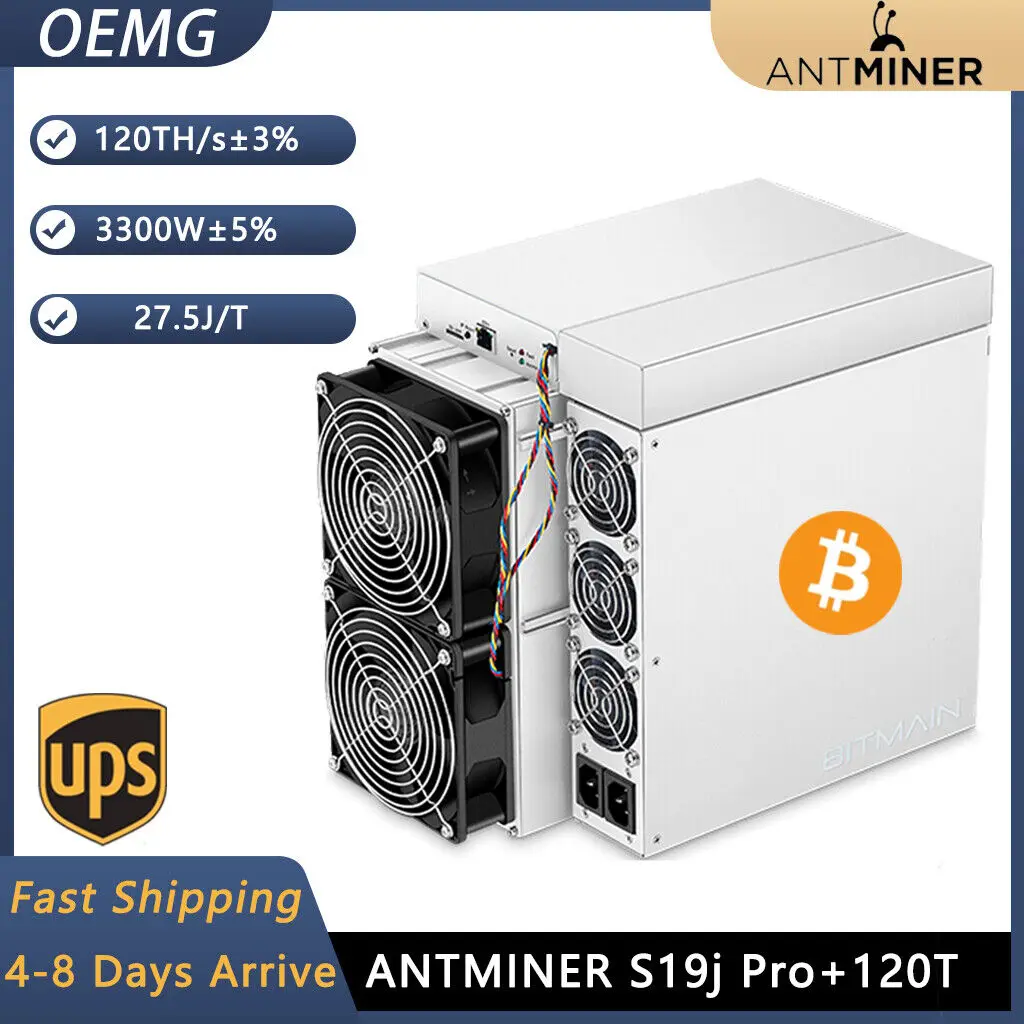 

Новинка Bitmain Antminer S19J Pro + 120T 3300 Вт Майнер Asic Майнер BTC Биткоин в наличии