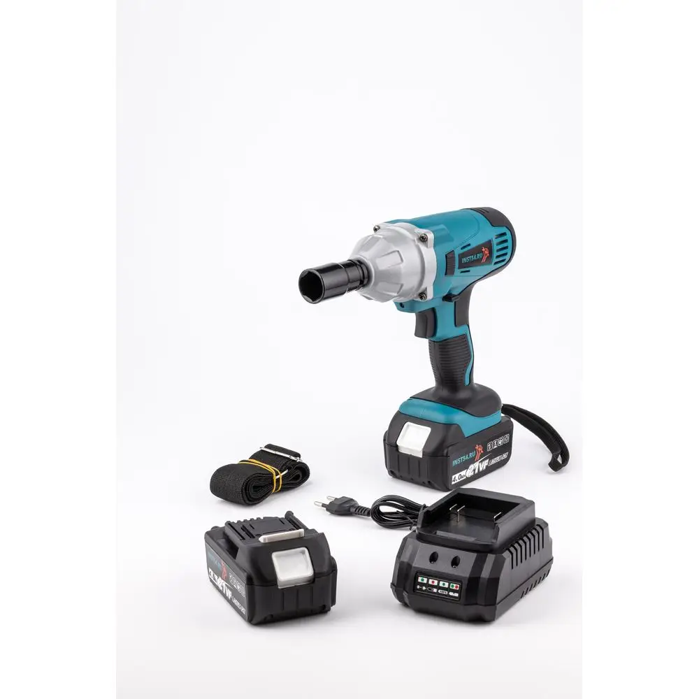 Аккумуляторный гайковерт 600Нм, 21В, 2 АКБ 4.0А/ч, ЗУ, кейс Аккумуляторный гайковерт 600Нм, 21В, 2 АКБ 4.0А/ч, ЗУ, кейс