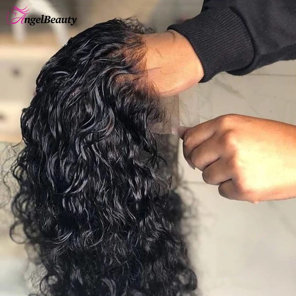 21.5 inch Small Size Cap Human Hair Wigs Peruvian 13x4 Deep Wave Lace Front Wig For Black Women 4x4 Curly Lace Closure Wig Remy