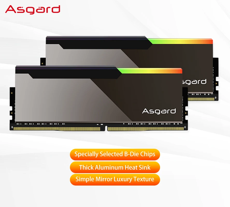 Asgard DDR4 RGB CL14 CL16 ОЗУ 16 Гб 3600 МГц 4000 МГц отборная B-die Bragi оперативная Память память для настольного компьютера зеркальный дизайн