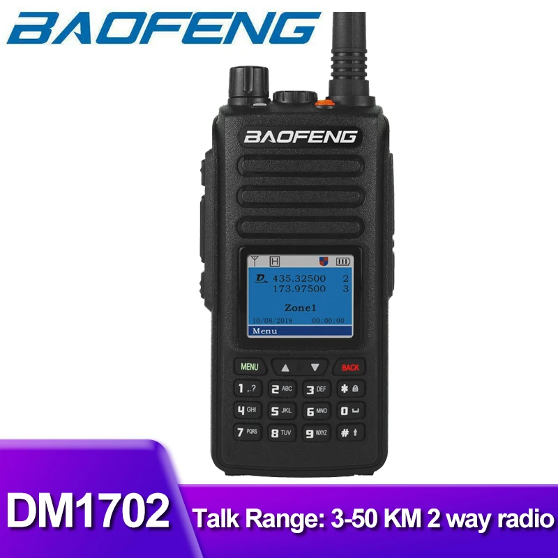 2022 Two Way Radio BAOFENG DM1702 walkie talkie UHF VHF dual band transceiver powerful radio push-button cell phone comunicador