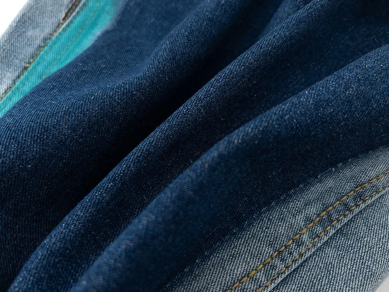 Fashion Brand Retro High Street Jeans Stitching Washed Trouser Flared Loose Pant for Men Women Wide Leg Hip Hop Denim Pantalones