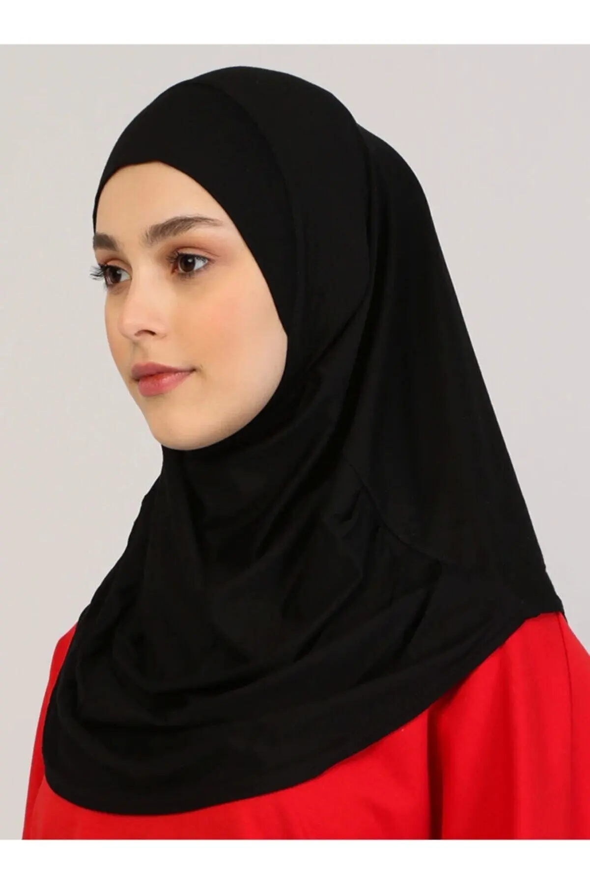 

Hijab Scarf Shawl Female Hijab Ready Bone Garment Sudi Arabia Shawl Scarf Black