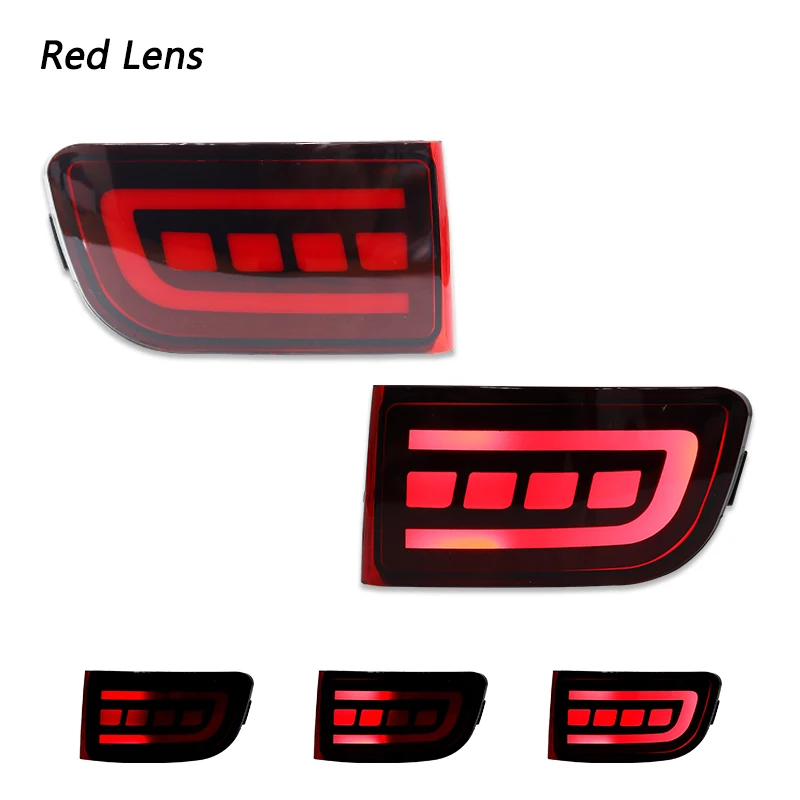 

Задний фонарь стиль красный светодиодный задний бампер отражатель задний тормоз светильник поворотные огни для 02-2009 Toyota Land Cruiser Prado 120 4runner
