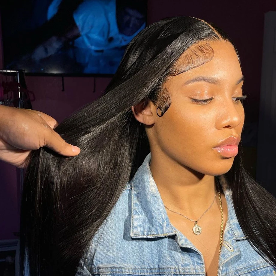 

13x4 Bone Straight Lace Front Wigs For Women Human Hair 30 34 Inch 13x6 Hd Transparent Brazilian Pre Plucked Lace Frontal Wig