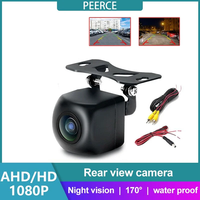 PEERCE AHD/HD 1080p Rear View Camera Reversing Assist 170° Fisheye Night Vision Waterproof Reversing Camera auto parts