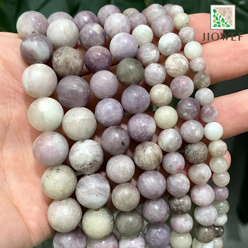 

Natural Stone Violet Lilac Jaspers Purple Minerals Round Beads Diy Bracelet Necklace for Jewelry Making 15"Strand 4 6 8 10 12MM