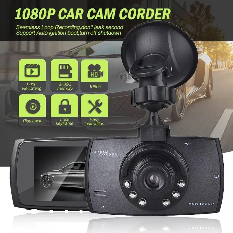 

Автомобильный видеорегистратор Full HD 1080P с углом обзора 170 градусов