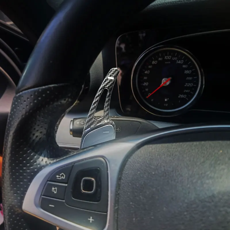 Автомобильное рулевое колесо весло из углеродного волокна для Volkswagen VW Polo Virtus MK6 AW