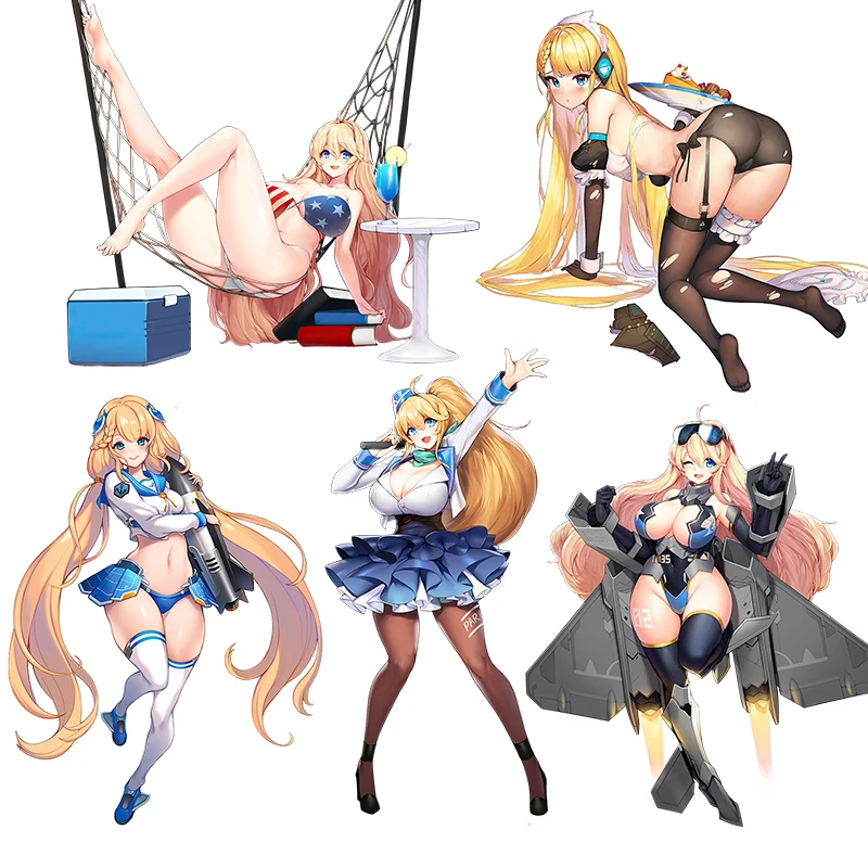 

Три Ratels CK101 последнее происхождение блонд конский хвост гирлянда аниме стикер водонепроницаемый автомобильный стикер ipad Настенная Наклейк...