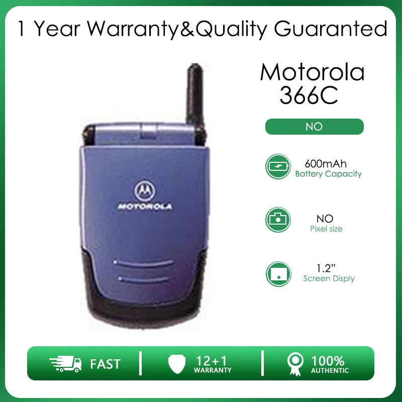Motorola 366C Восстановленный-Оригинальный разблокированный GSM 900/1800 Хорошее качество