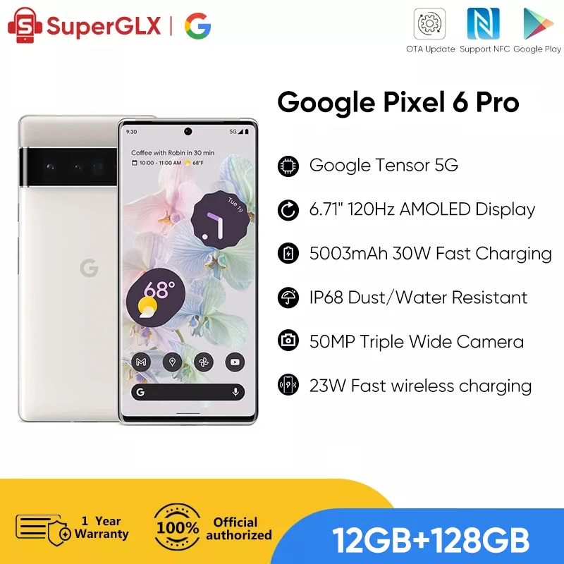 NEW Google Pixel 6 Pro 5G Smartphone 12GB/128GB 6.71