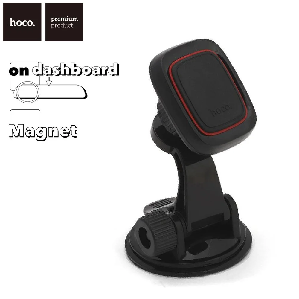 Держатель в авто HOCO CA28 Happy Journey магнитный, на панель (черный)