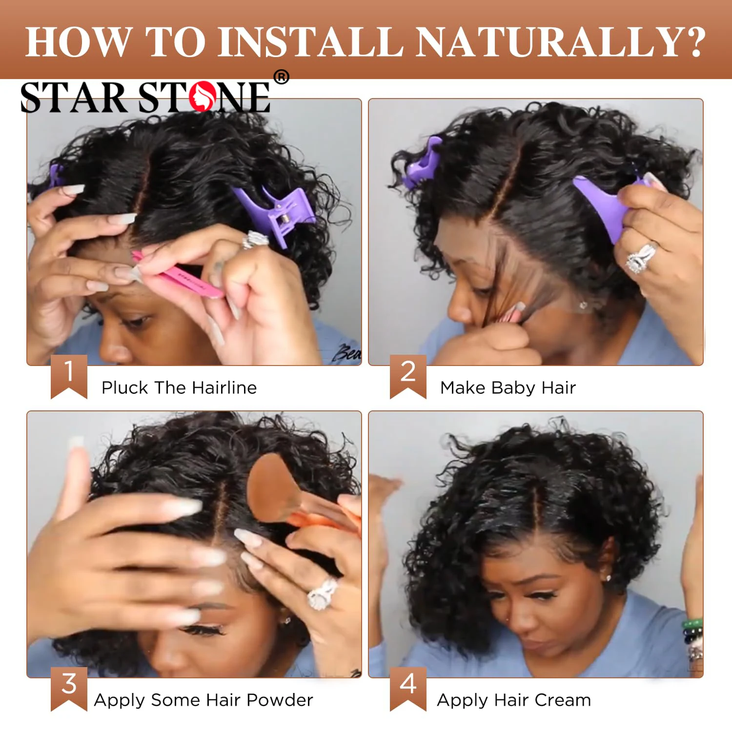 Кудрявые вьющиеся парики с боковой частью кружевные фронтальные человеческие