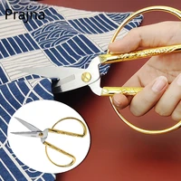 prajna golden scissors durable high steel vintage tailor scissors craft household for fabric scisso rsembroidery sewing shears