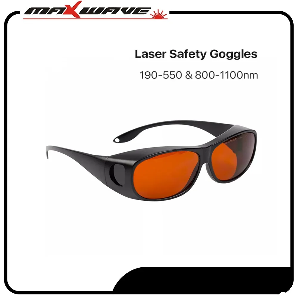 

355 & 532nm Laser Goggles Medium Size Type B Protective Glasses Shield Protection for UV & Green Laser Safety Goggles
