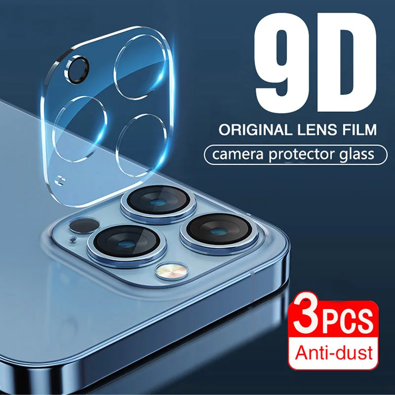 Закаленное стекло 9D для объектива камеры iPhone 13 12 11 Pro Max Mini защита экрана XR X XS 8 7 6s