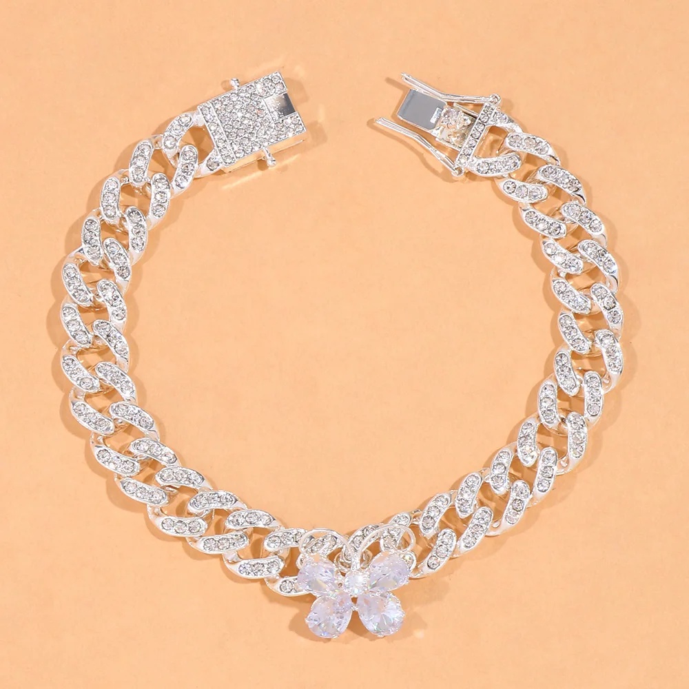 Браслет на ногу с бабочкой украшение в эстетическом стиле |