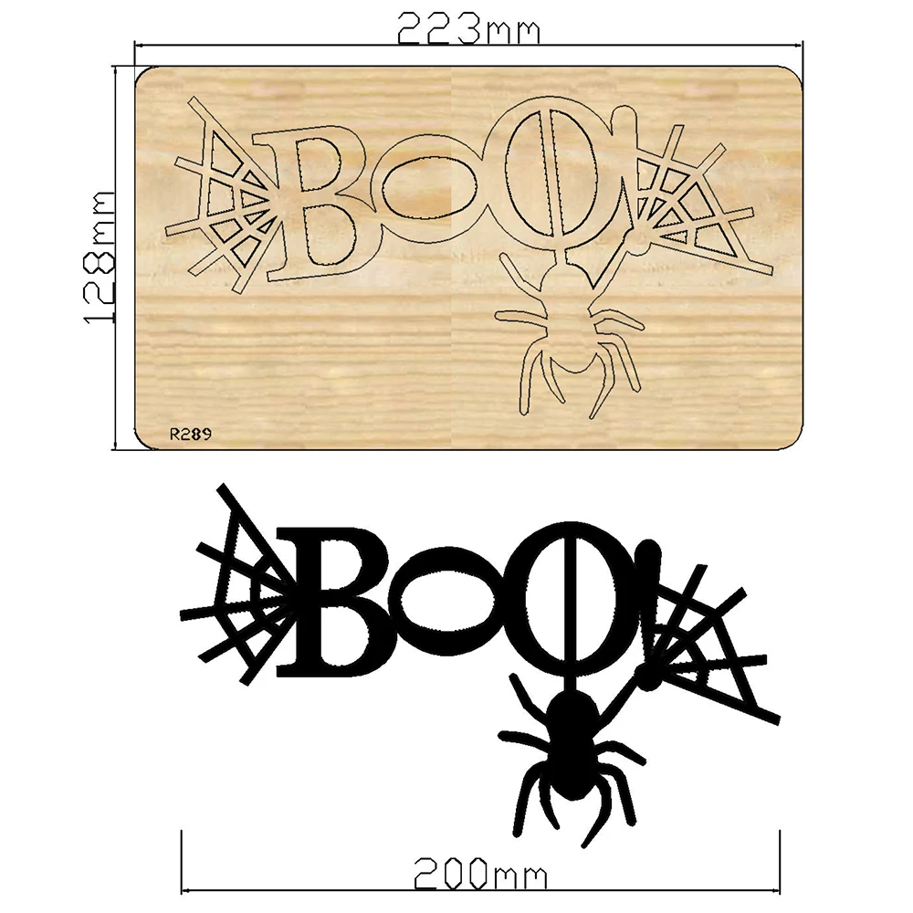 

Halloween Decorate Wooden Cutting Dies Scrapbooking DECOR HOME DIY Suitable for Market Universal Cutting Machine /R289
