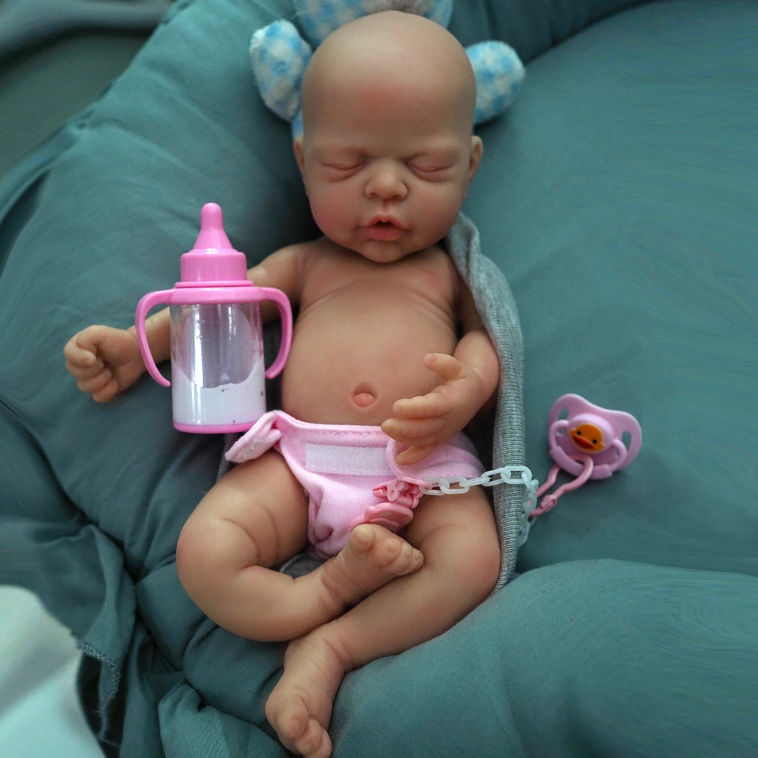 12"  Micro Preemie Full Body Silicone Baby Doll Boy "Liam" &