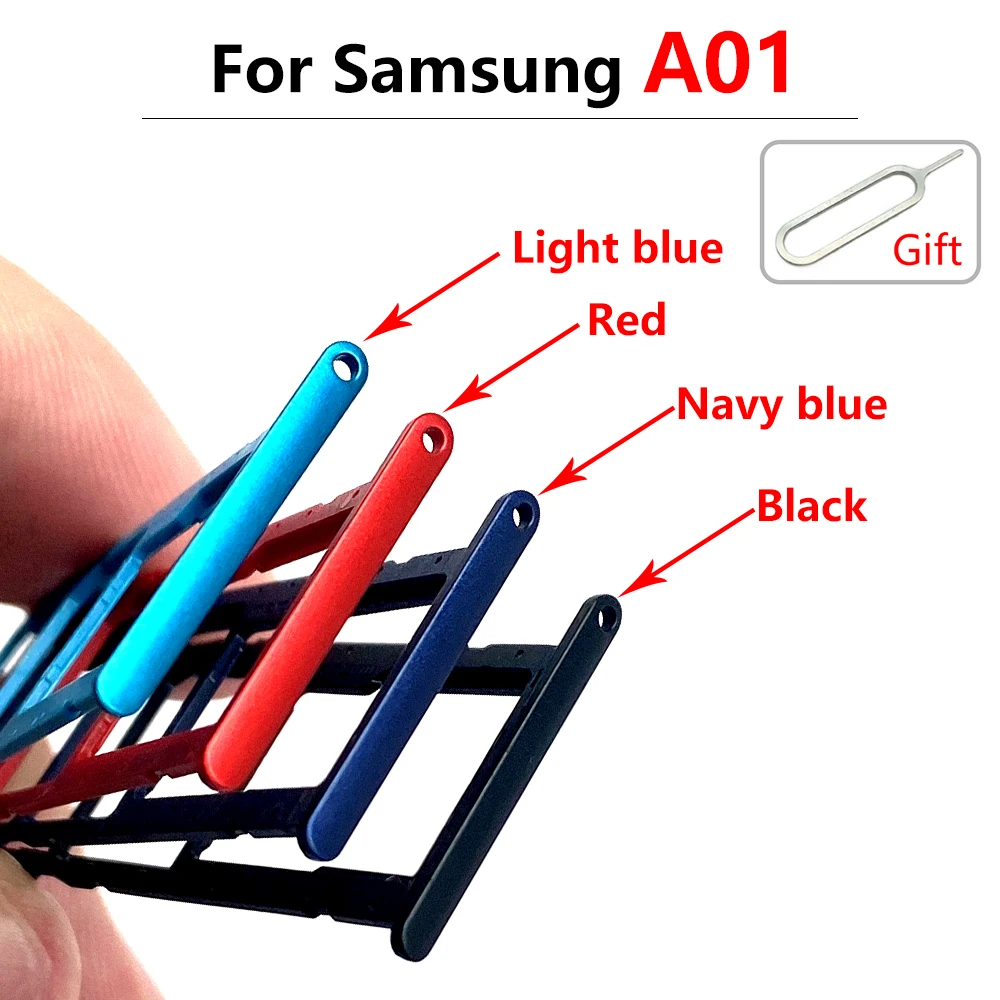 50 шт./лот новинка для Samsung A01 Core A11 A12 держатель лотка SIM-карты запасные части
