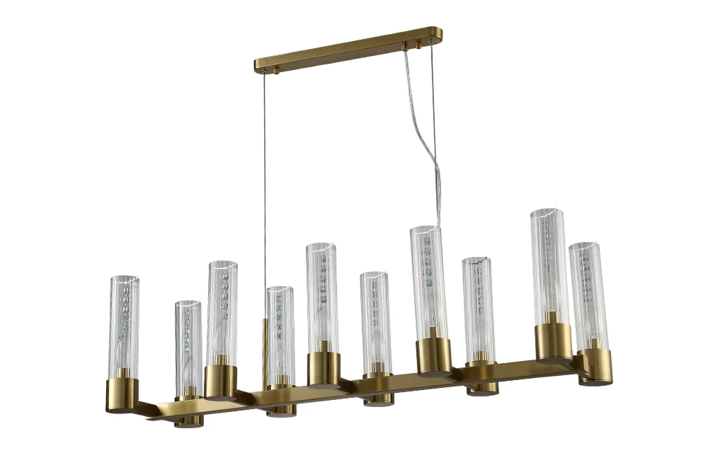 Люстра Crystal Lux OTONO SP10 L980 BRASS/TRANSPARENTE Crystal Lux