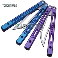 brs monarch trainer jk design clone theone balisong butterfly knife flipper channel titanium handle d2 blade bushings system