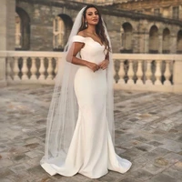 eightree sexy wedding dresses simple off shoulder bride dress white mermaid floor length wedding evening prom gowns custom size