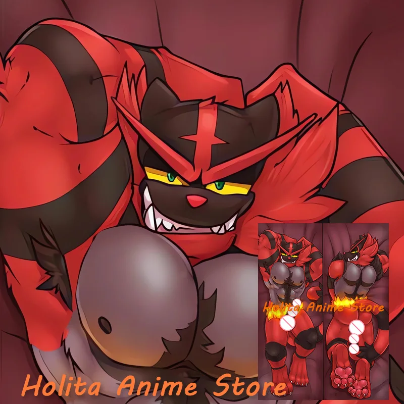 Двухсторонняя наволочка для подушки в стиле аниме Dakimakura infineroar