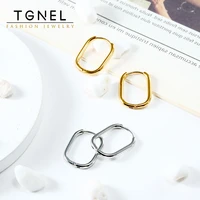 2022 new stainless steel hoop earrings ladies mens silver color u shaped pop earrings jewelry accessories memorial day gifts
