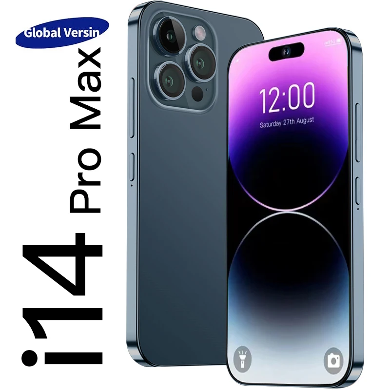 2022 Original Smartphone I14 Pro Max Ultra HD Screen Cell Phone 6.8 Inch 48+108MP 6000mAh 4G 5G Dual SIM Celulares Phone
