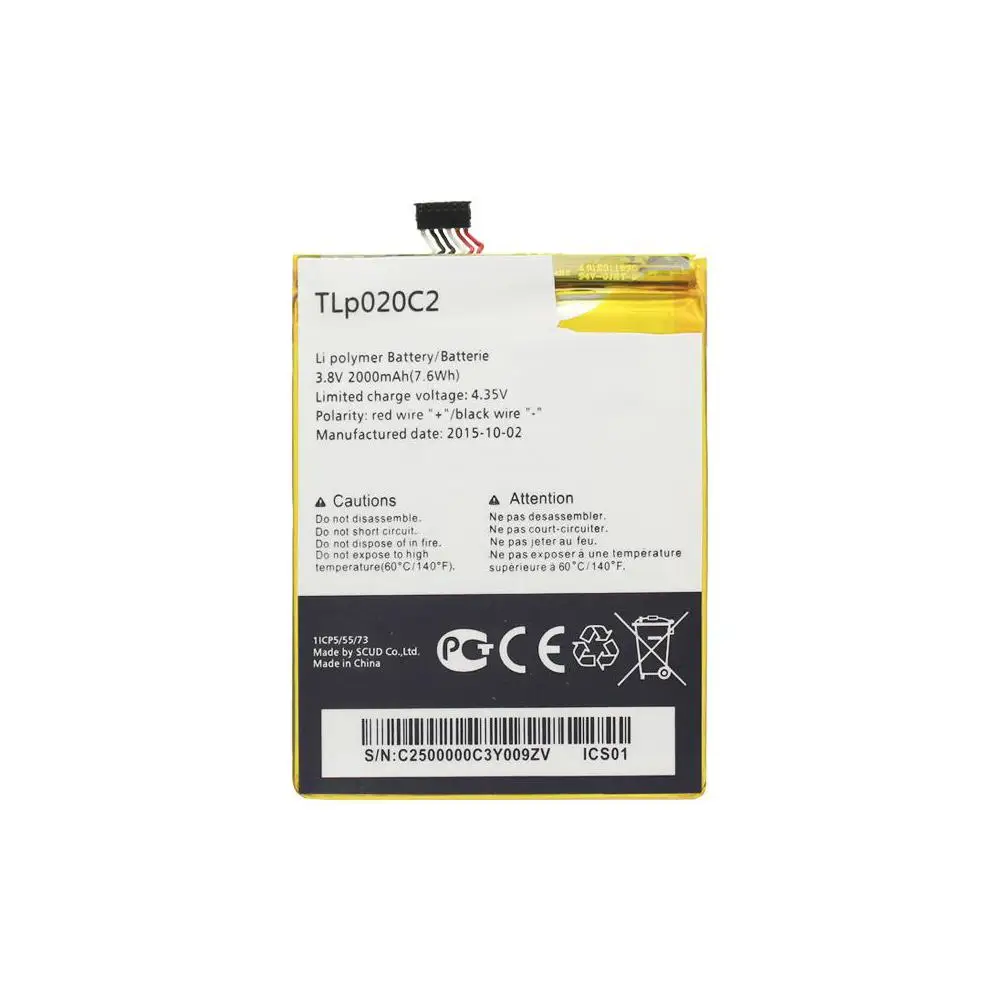 Аккумуляторная батарея для Alcatel One Touch 6033X Idol Ultra замена запасная аккумуляторная