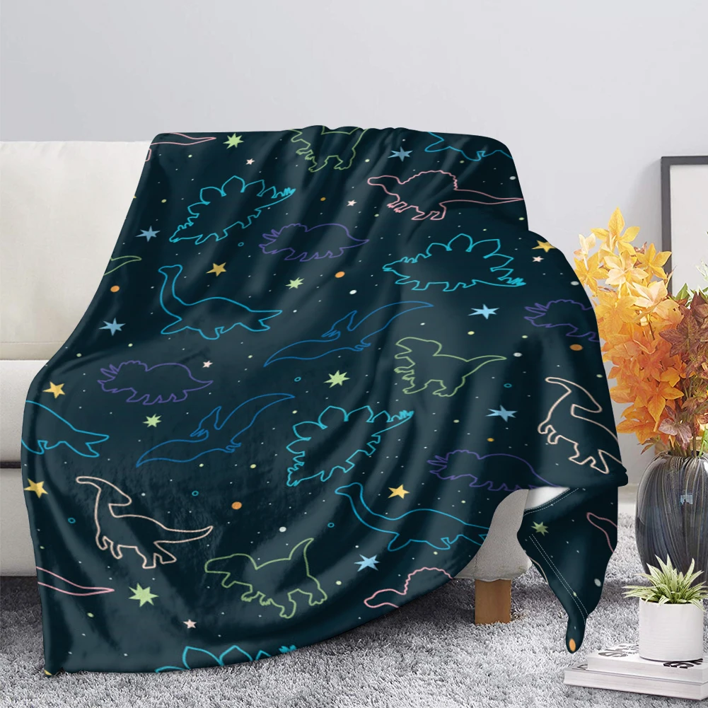 

Мультяшное одеяло с милым принтом динозавра, мягкое персонализированное покрывало с пользовательским фото для гостиной, спальни, кровати, ...