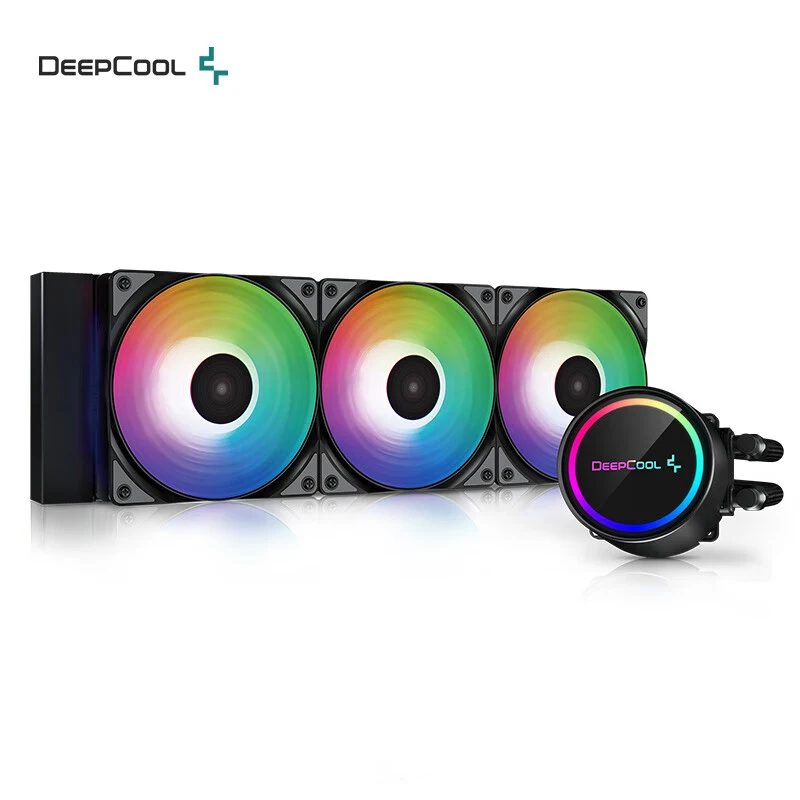 

Водяной элемент DEEPCOOL 360 ARGB все-в-одном/поддерживает радиатор AM5 с охлаждением ЦП черного/белого цвета