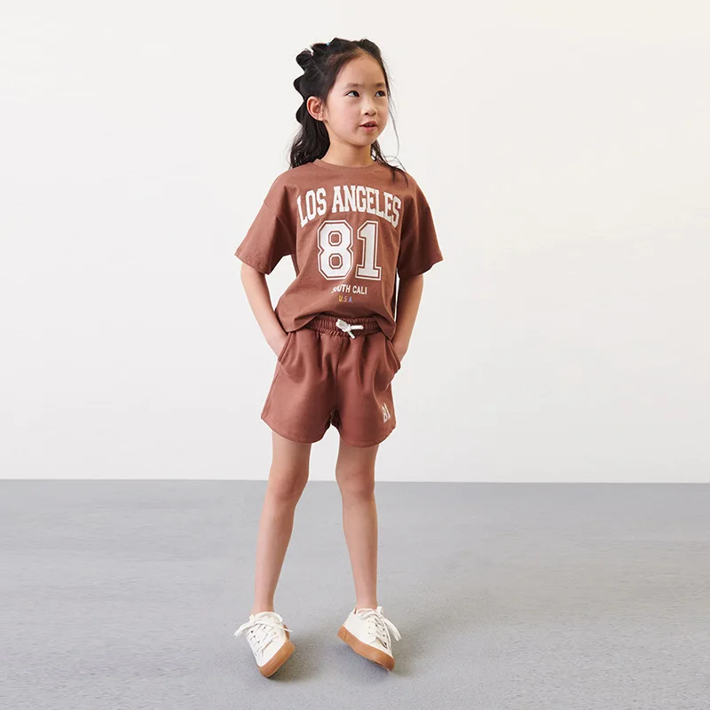 

100% Terry Cotton Girls t-shirt Shorts Pants Children Clothing Suits Cute 2023 Summer Infant Kids Outfits Baby Girl Clothes Sets