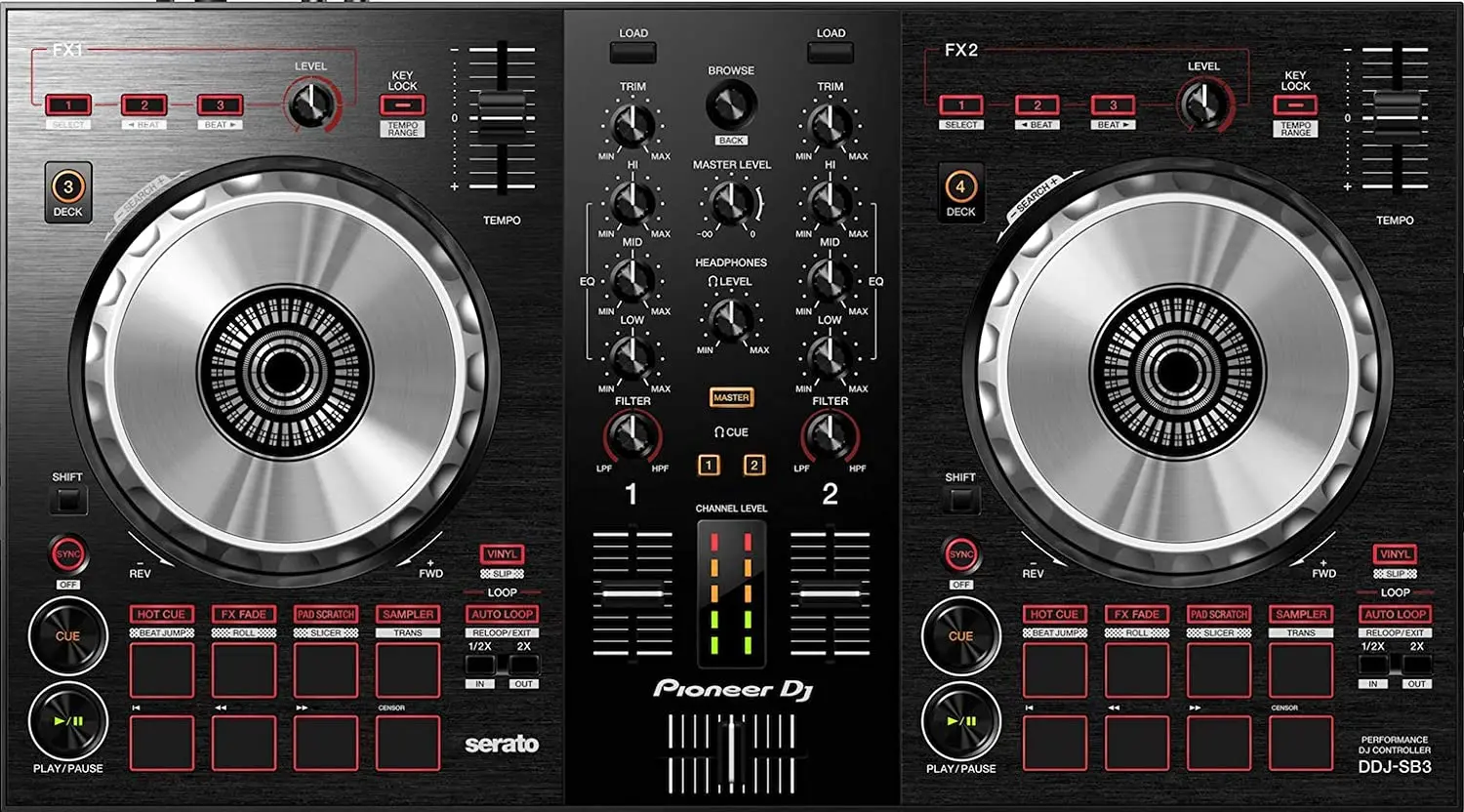 

Pioneer DJ DJ Controller, Black, (DDJSB3)
