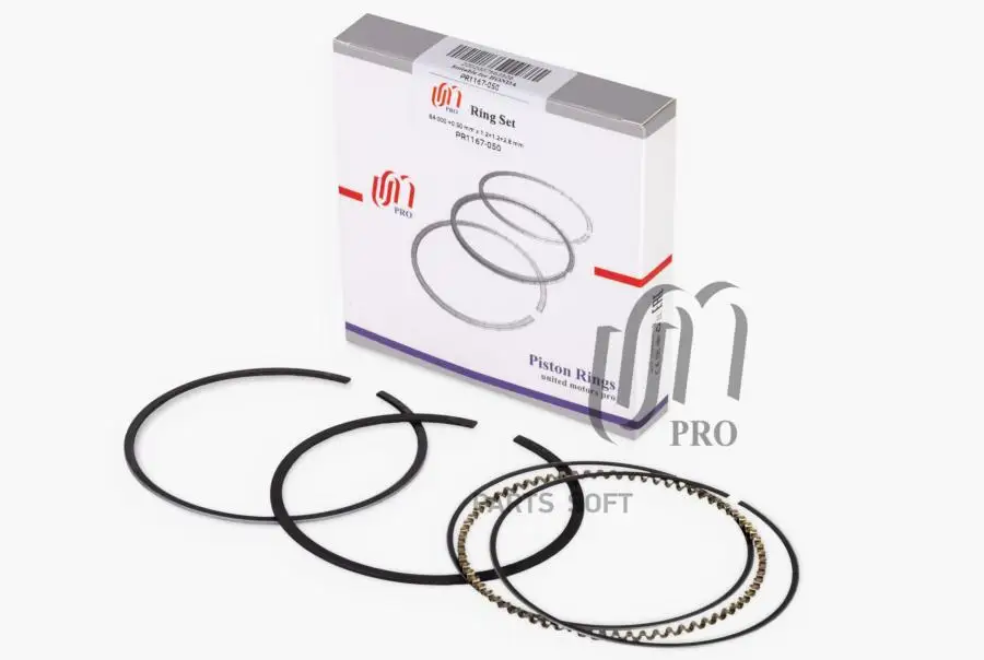 UMPRO PR1167-050 Кольца поршневые 0.50 Honda B20B d84.0+0.5 1.2-1.2-2.8 на 1 цил. UM