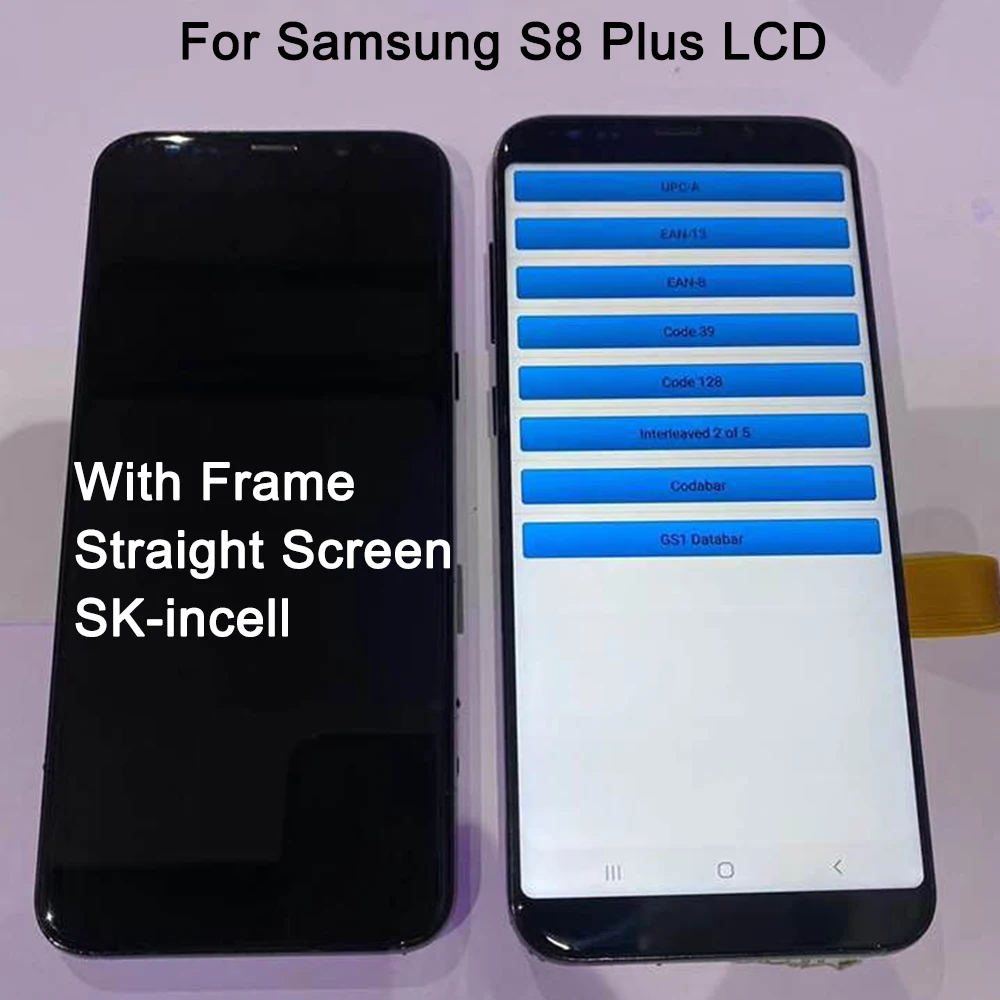 LCD For Samsung S8 Plus For G955F G955FD G955W G955A With Frame SK Incell LCD Touch Screen Digitizer Assembly Replacement