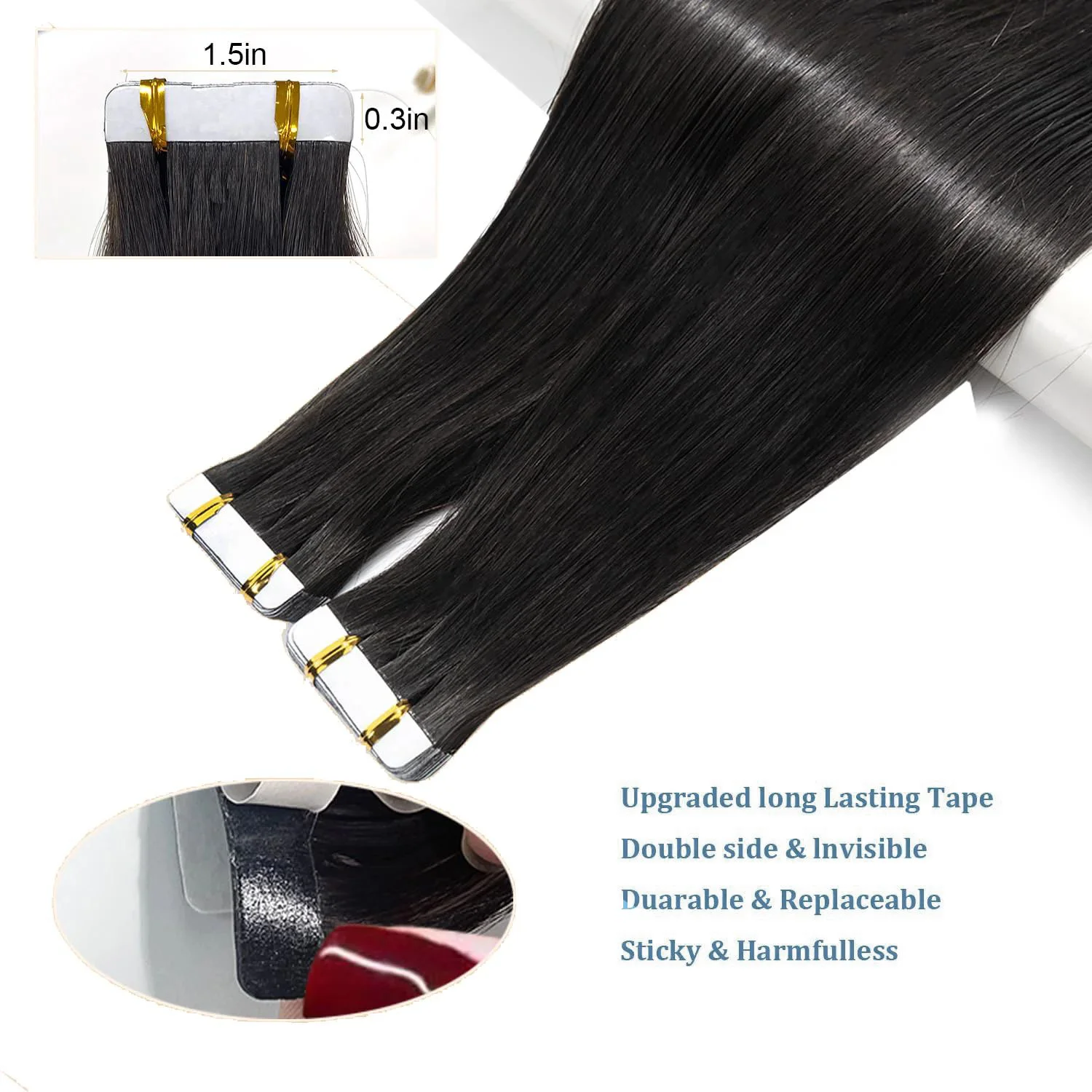 20 шт. женские прямые волосы для наращивания 100% бразильские человеческие